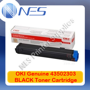 OKI Genuine 43502303 BLACK Toner Cartridge for OKIPAGE B4400/B4600 (3K Pages)